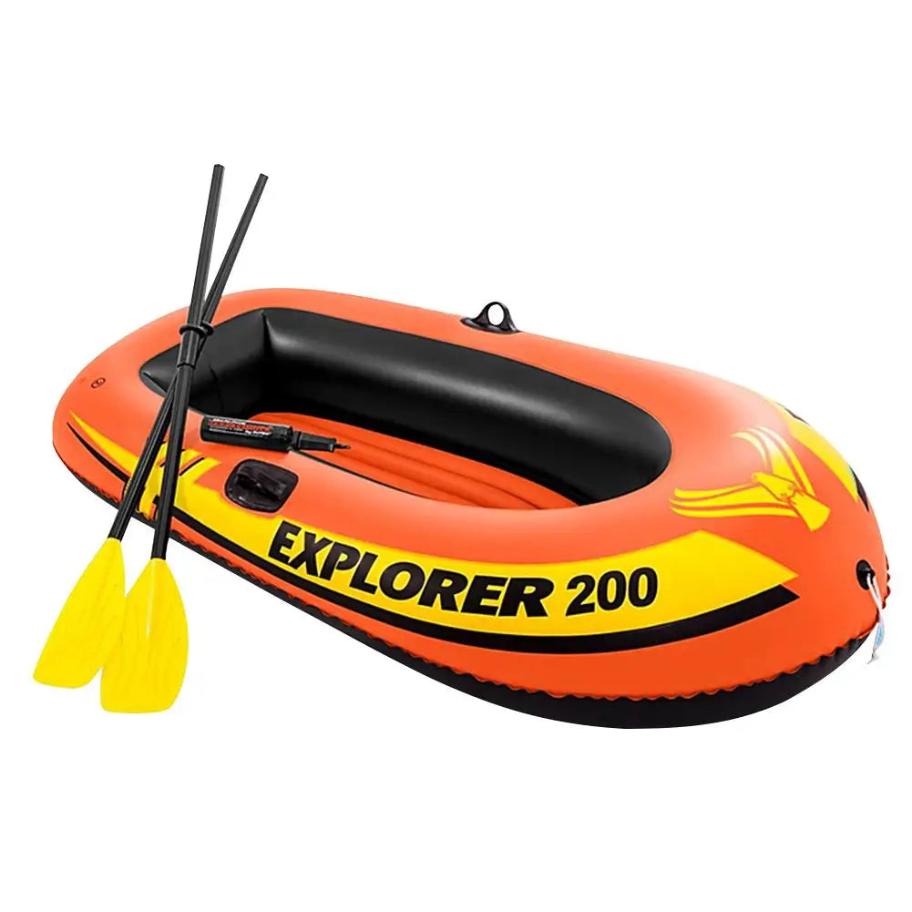 2/3 People inflatable Boat with 2 Paddles and Manual Pump