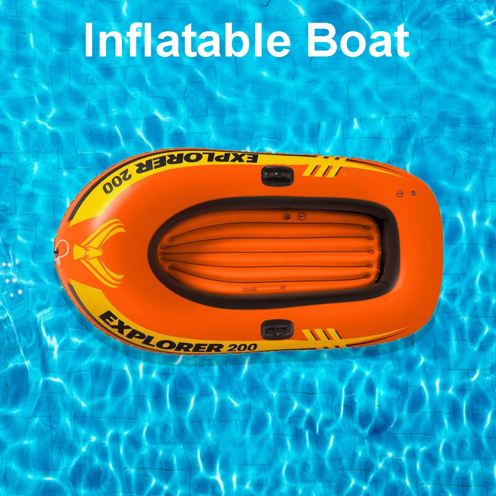 2/3 People inflatable Boat with 2 Paddles and Manual Pump
