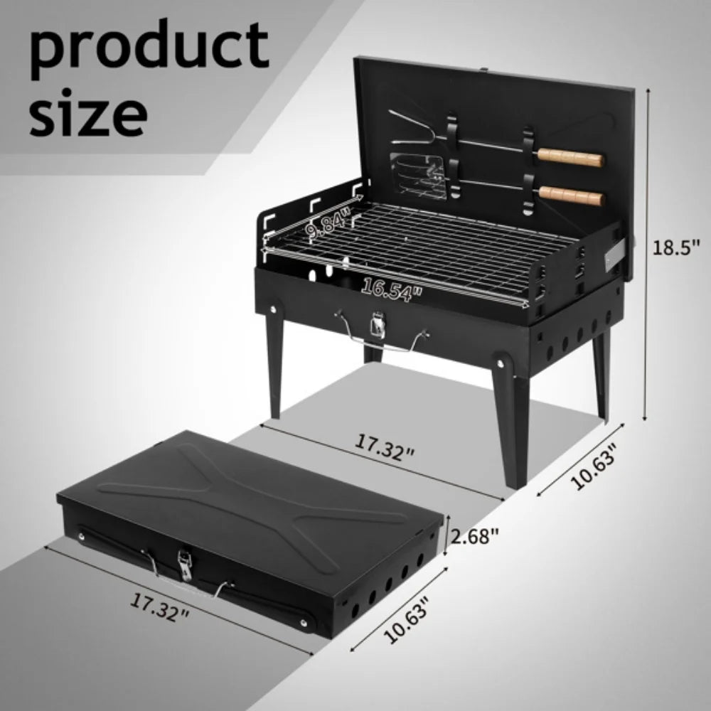 Portable Foldable Charcoal Grill