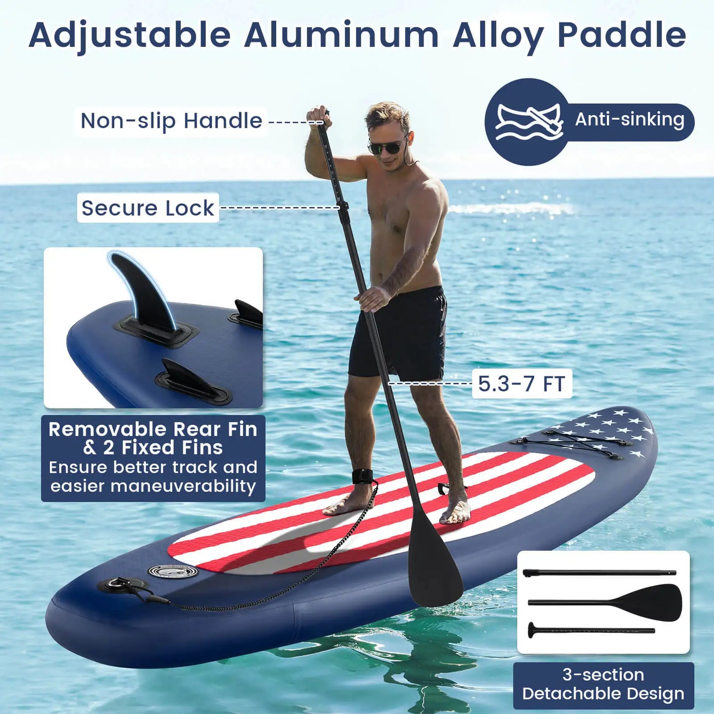 10' x 30" Inflatable Stand Up Paddle Board