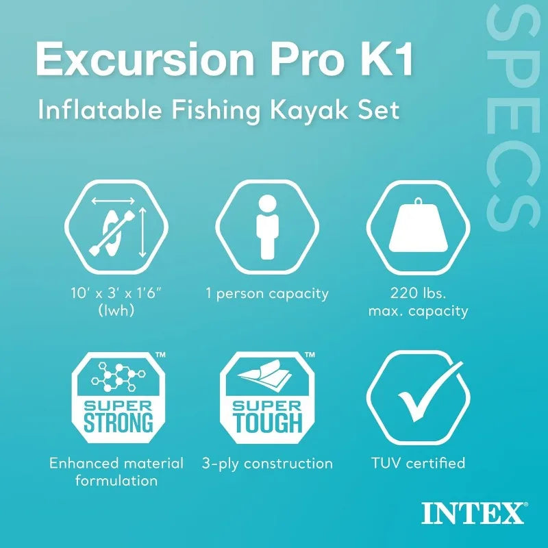Pro K1 Inflatable Kayak Set