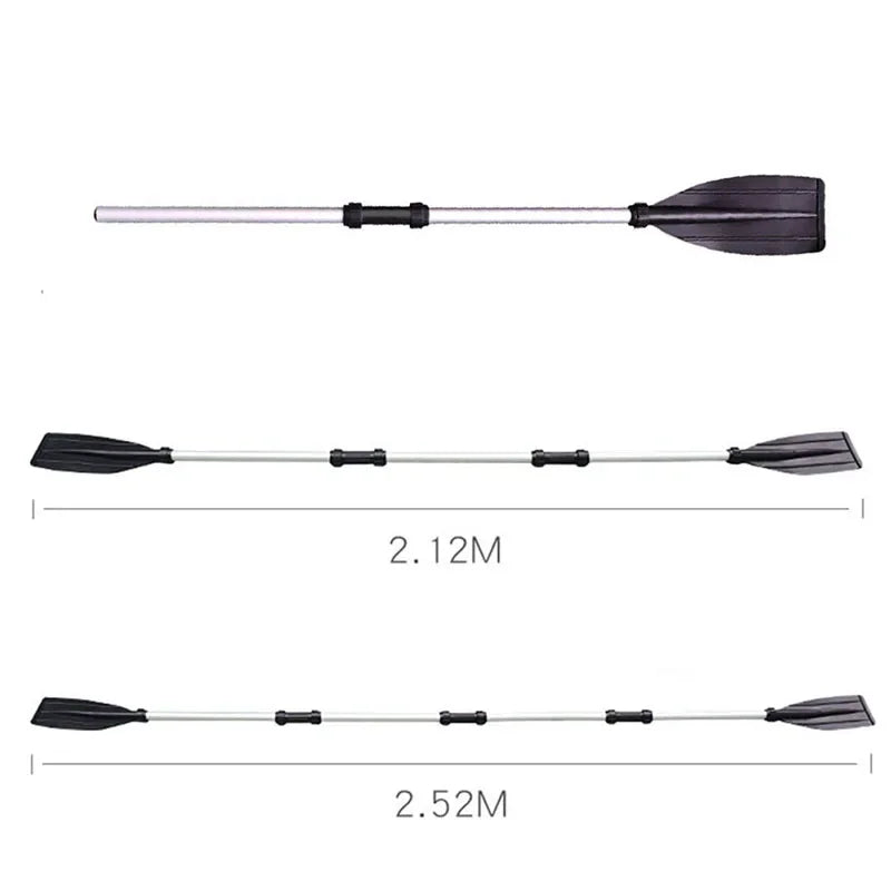 2Pcs Aluminum Alloy Paddle for Canoe, Kayak