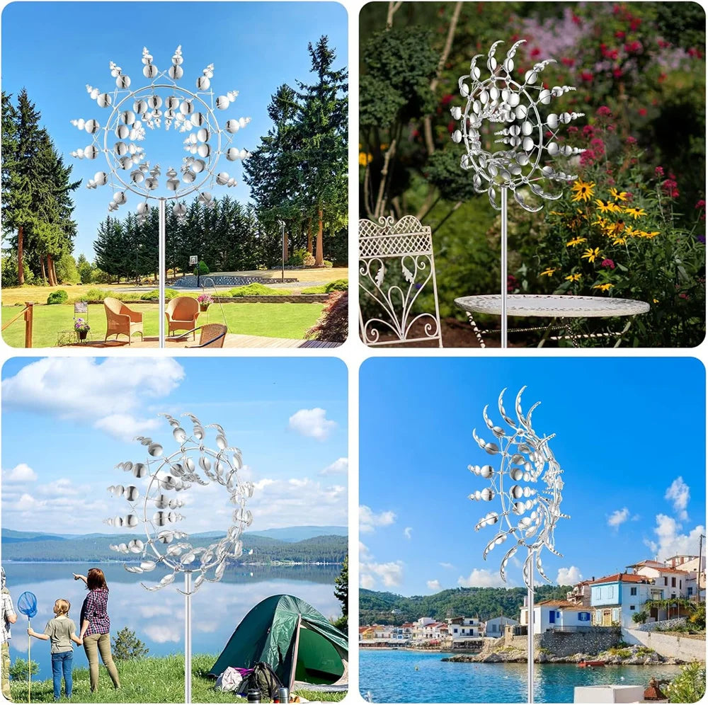 3D Unique Metal Kinetic Wind Catcher
