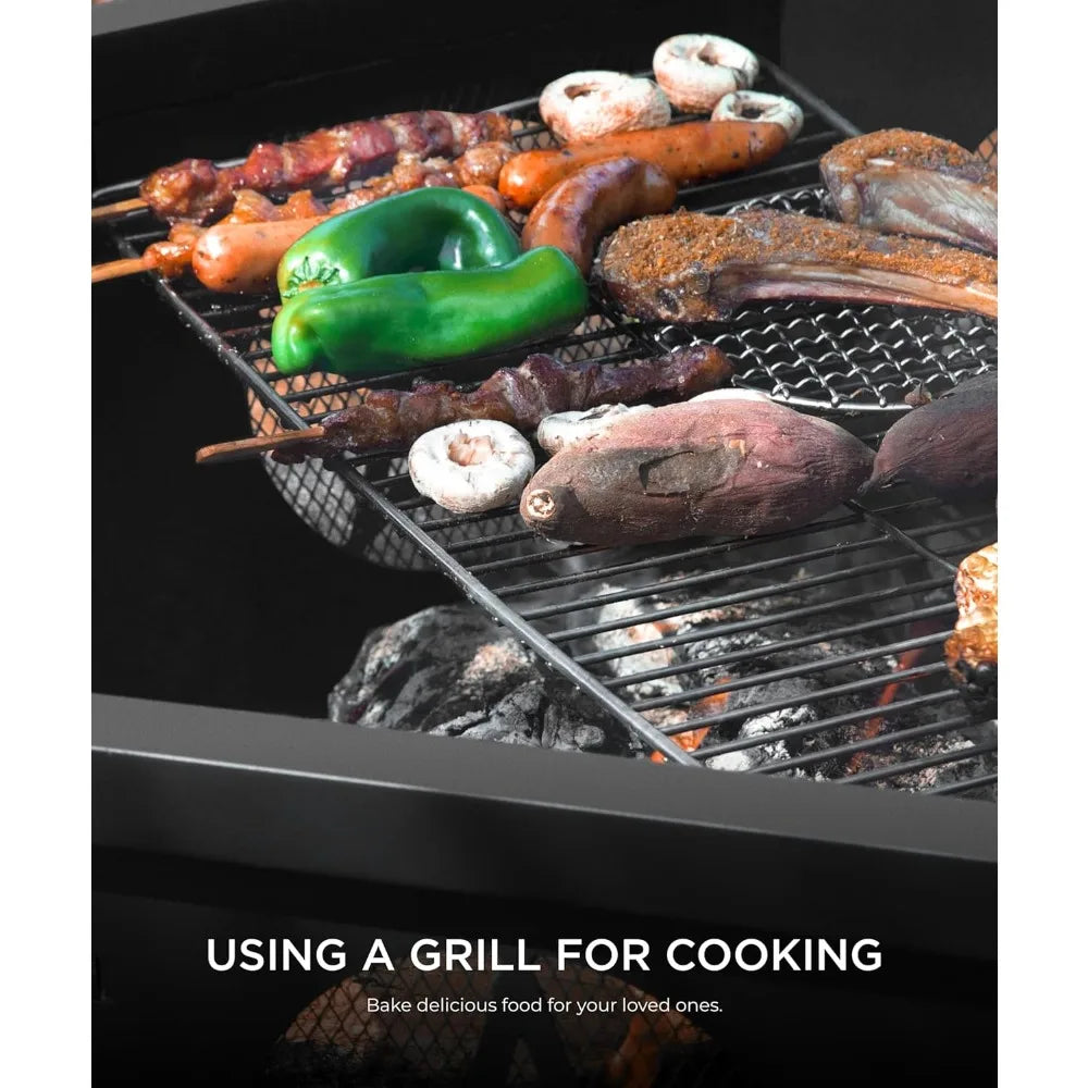 35 Wood Burning Fire Pit with Cooking Grill