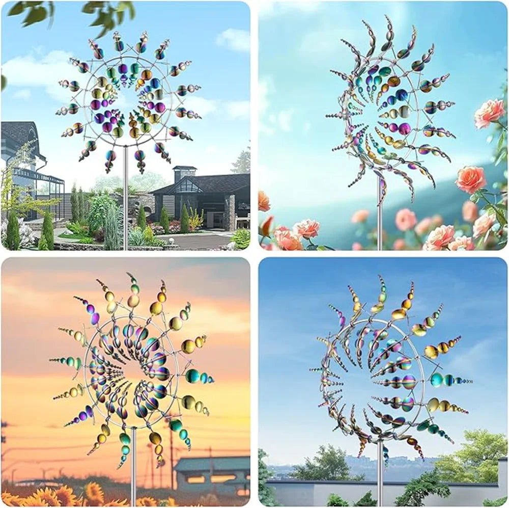 3D Unique Metal Kinetic Wind Catcher