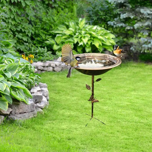 Vintage Iron Bird Feeder Bath Tray