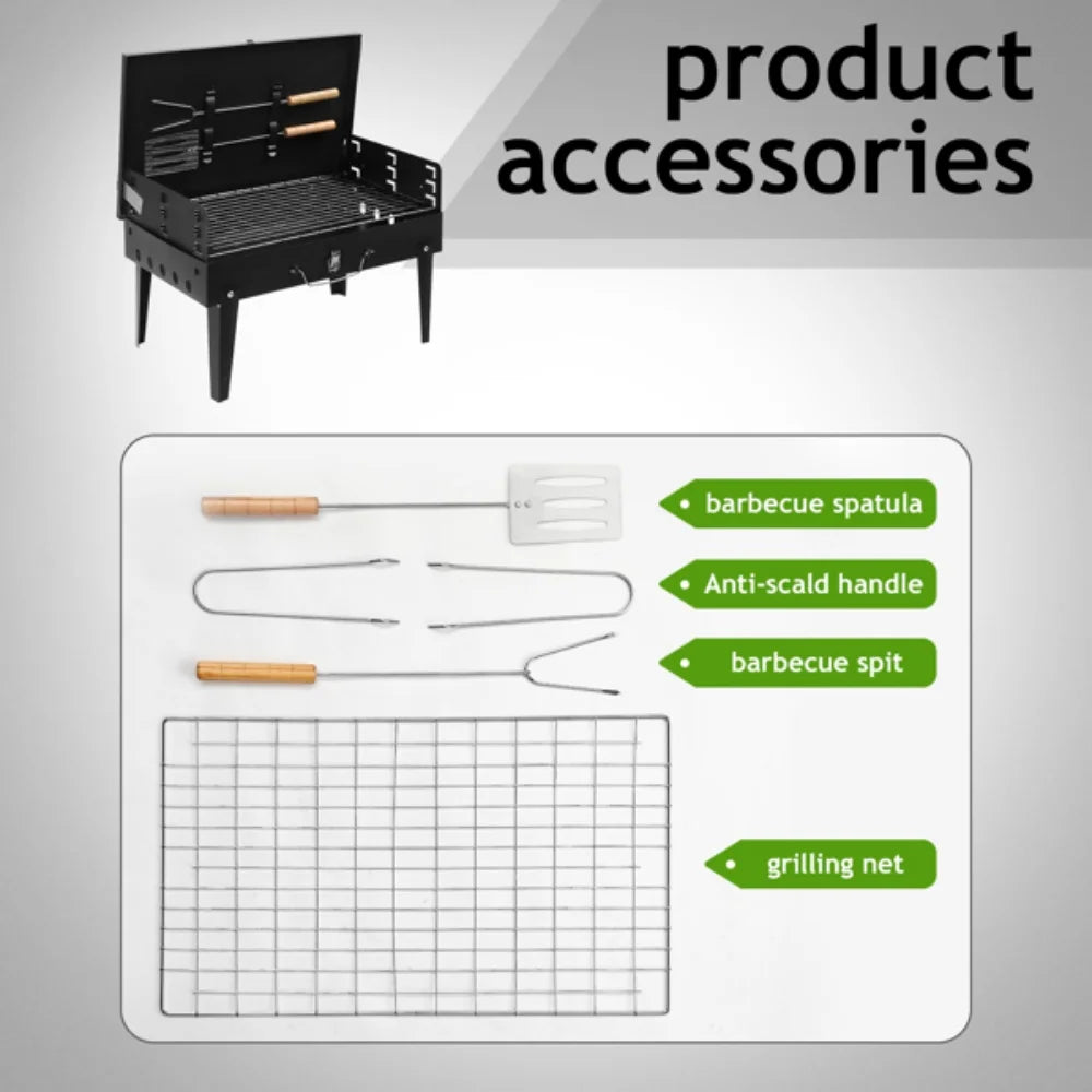 Portable Foldable Charcoal Grill