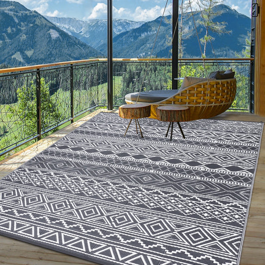 5x8 Waterproof Reversible Patio Rug