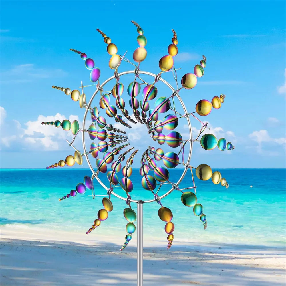 3D Unique Metal Kinetic Wind Catcher