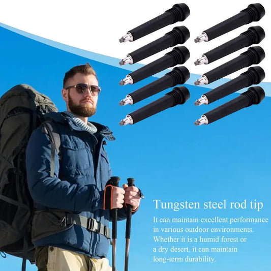 10Pcs Tungsten Carbide Replacement Tips Trekking Pole