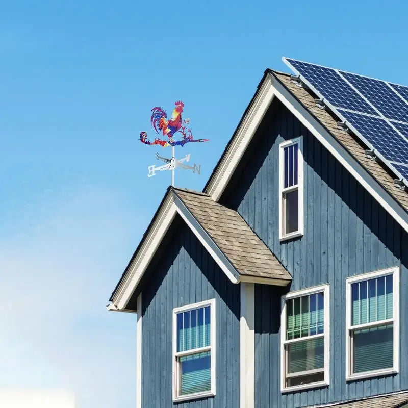 Retro Rooftop Weather Vane