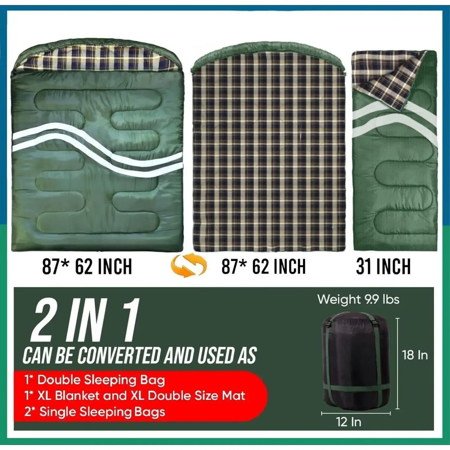 2-Person Sleeping Bag