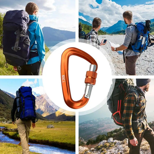 Climbing Clips Aluminum D Ring Carabiner Metal