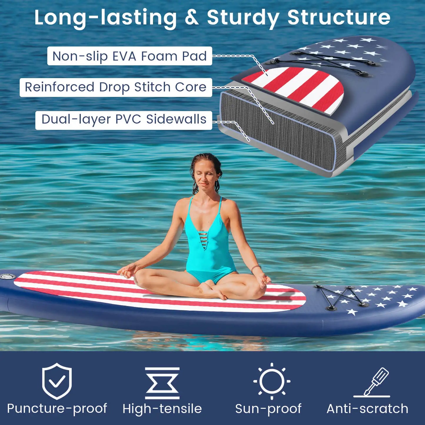 10' x 30" Inflatable Stand Up Paddle Board