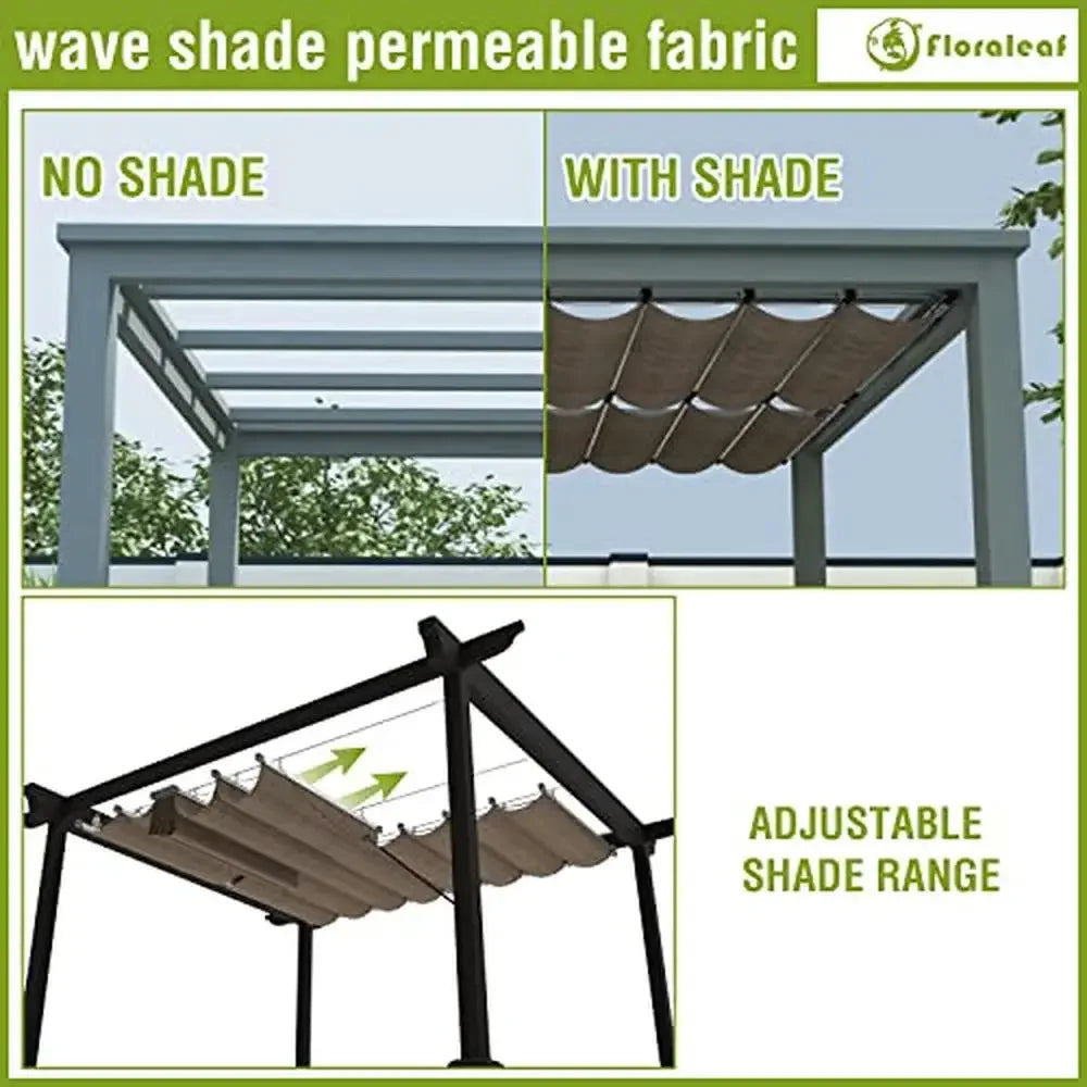 Pergola Shade Cover Retractable Canopy