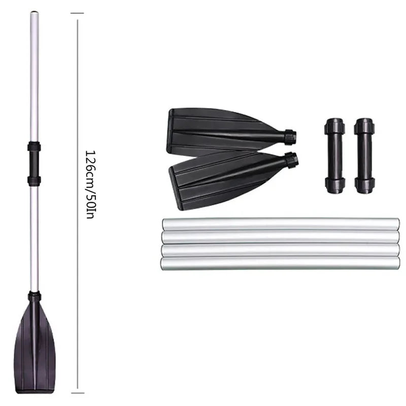 2Pcs Aluminum Alloy Paddle for Canoe, Kayak