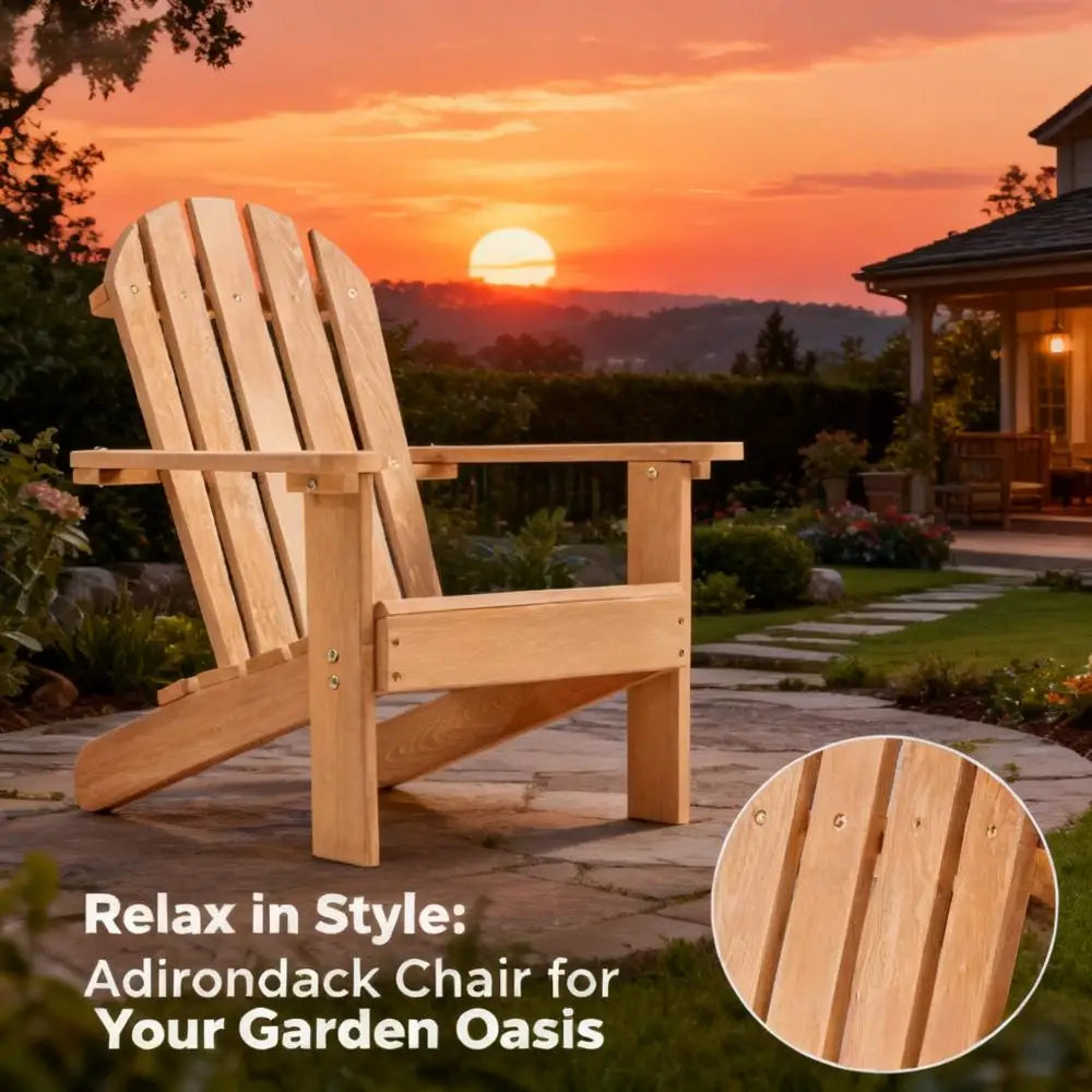 Children's wooden Adirondack chair