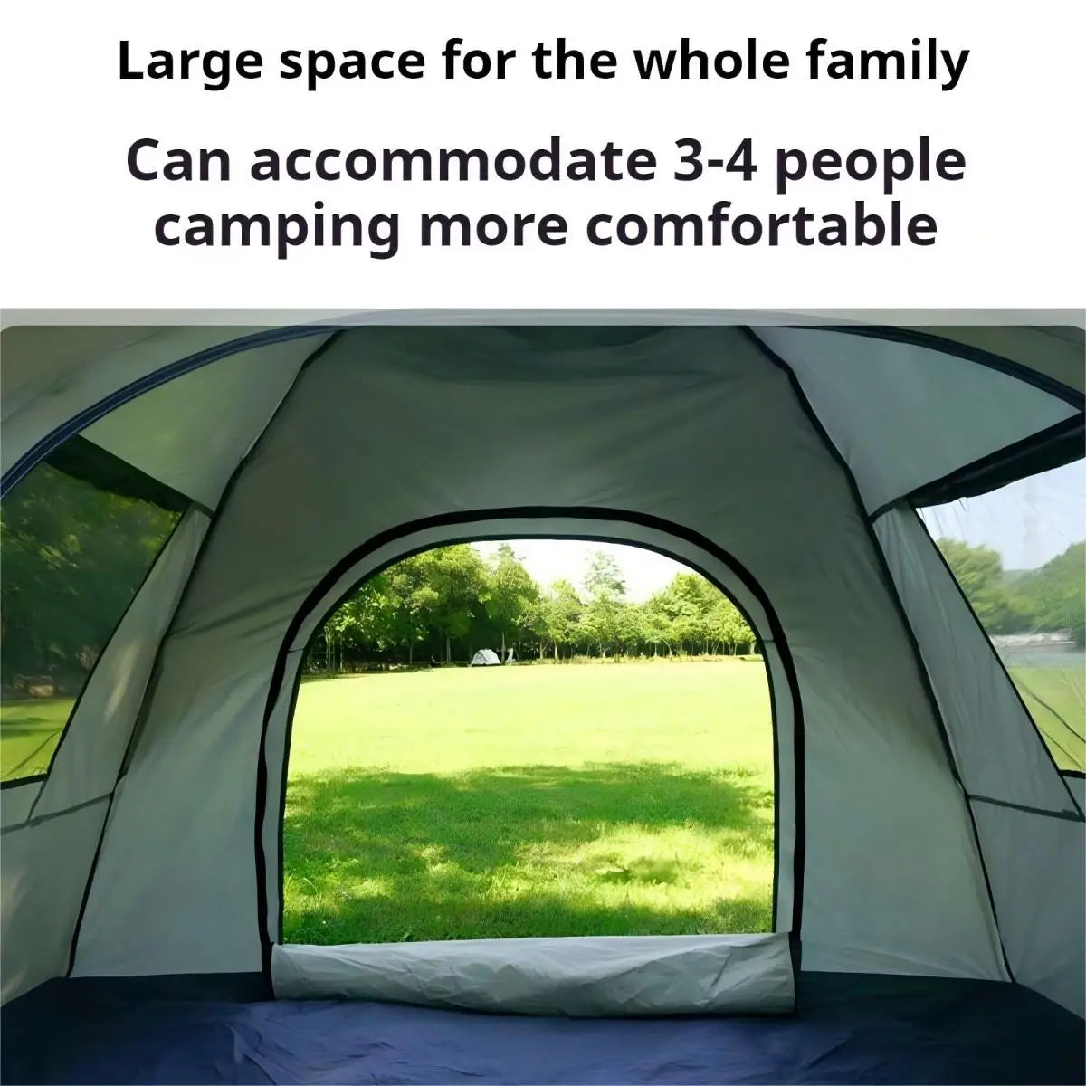 Self-driving Auto Open Tent W/Two doors and two windows