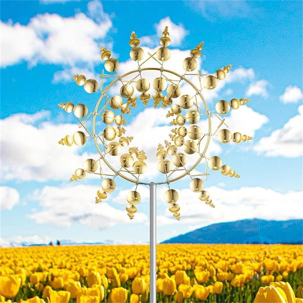3D Unique Metal Kinetic Wind Catcher