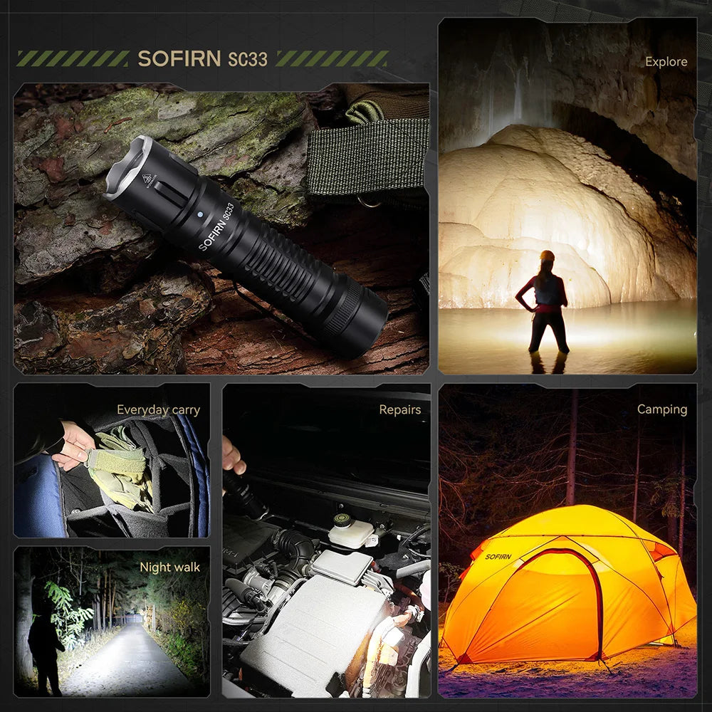 HI LED Tactical Flashlight