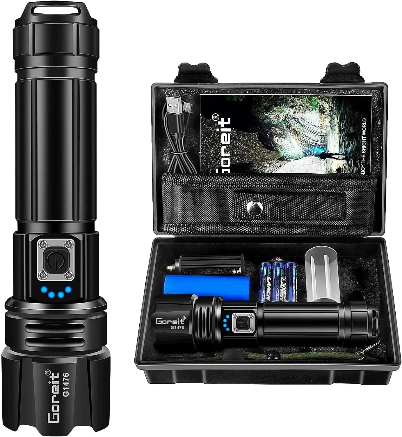 High Lumens Rechargeable Flashlight