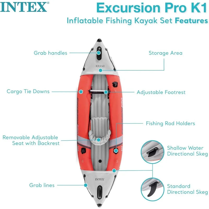 Pro K1 Inflatable Kayak Set