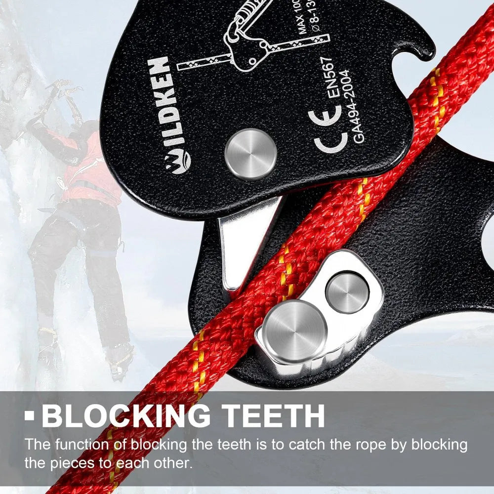 Mountain Climbing Self-Locker Descender Load-Bearing Protector