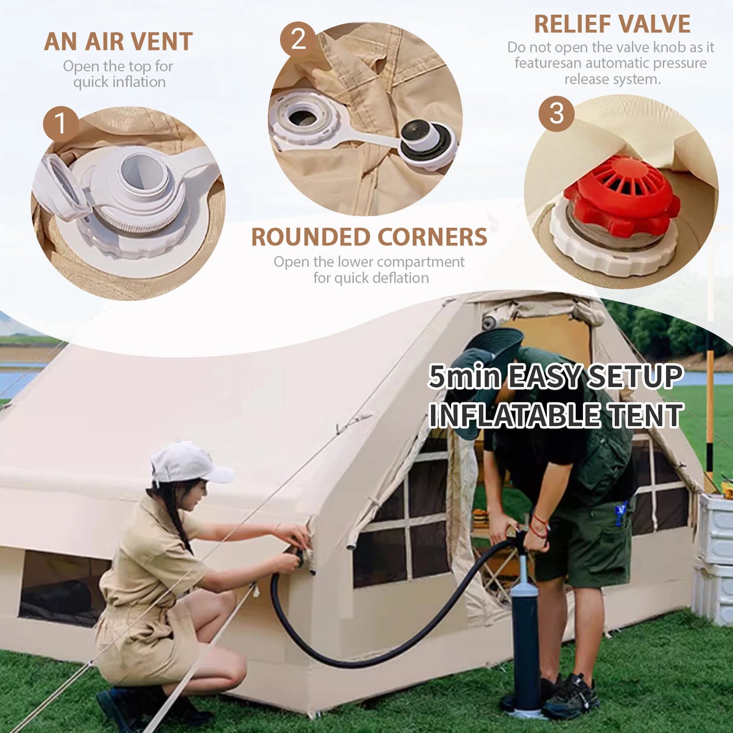 Inflatable Tent for Camping