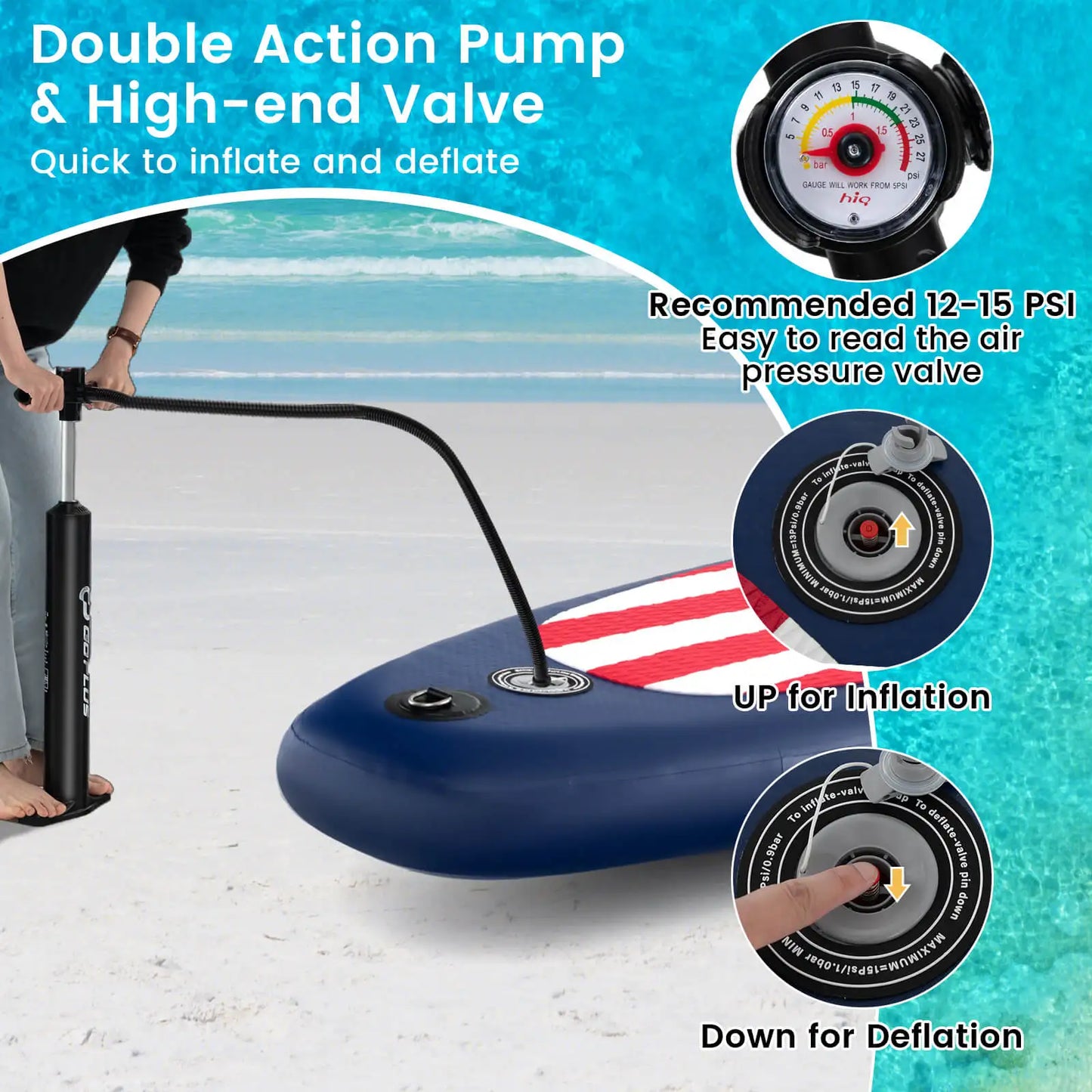 10' x 30" Inflatable Stand Up Paddle Board