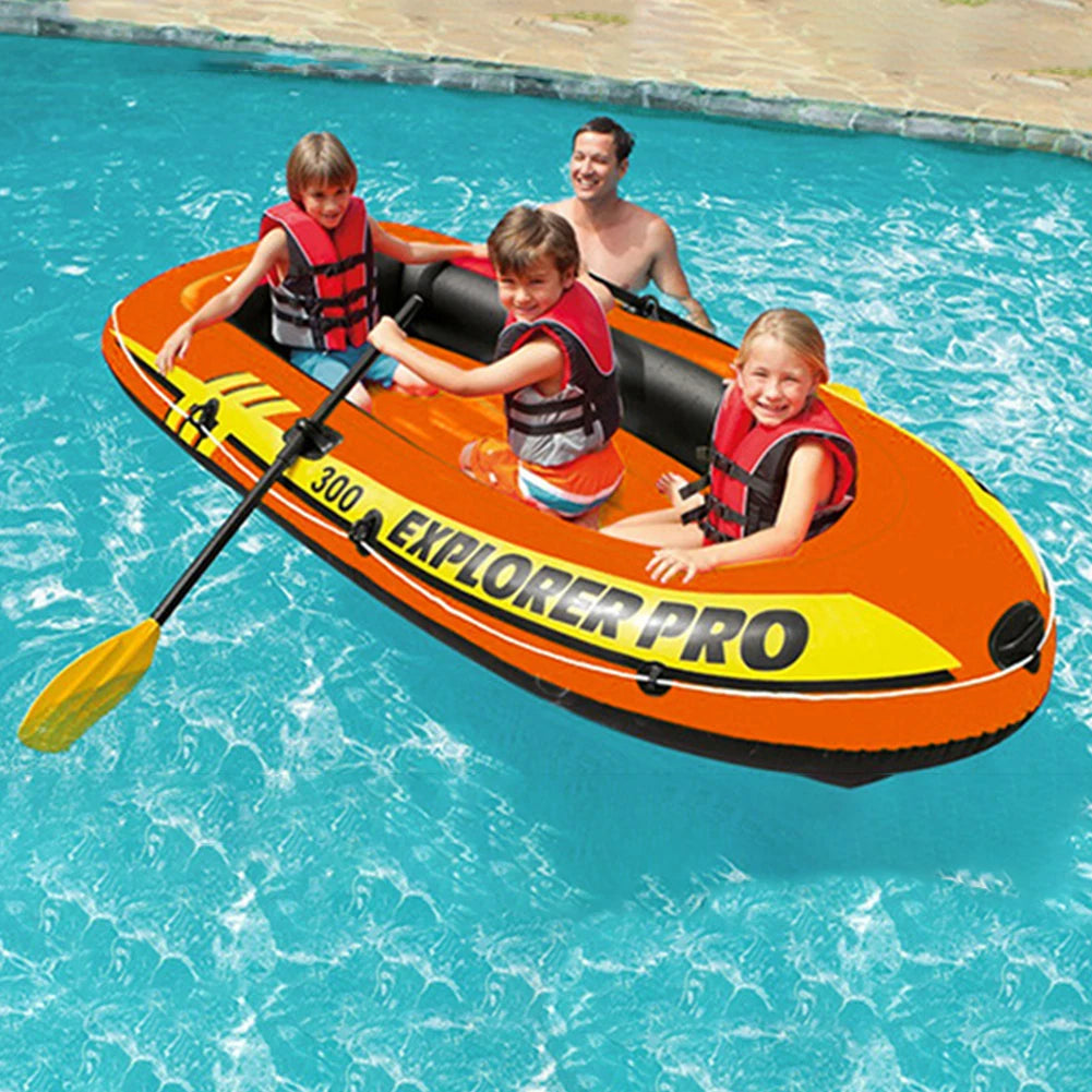 2/3 People inflatable Boat with 2 Paddles and Manual Pump