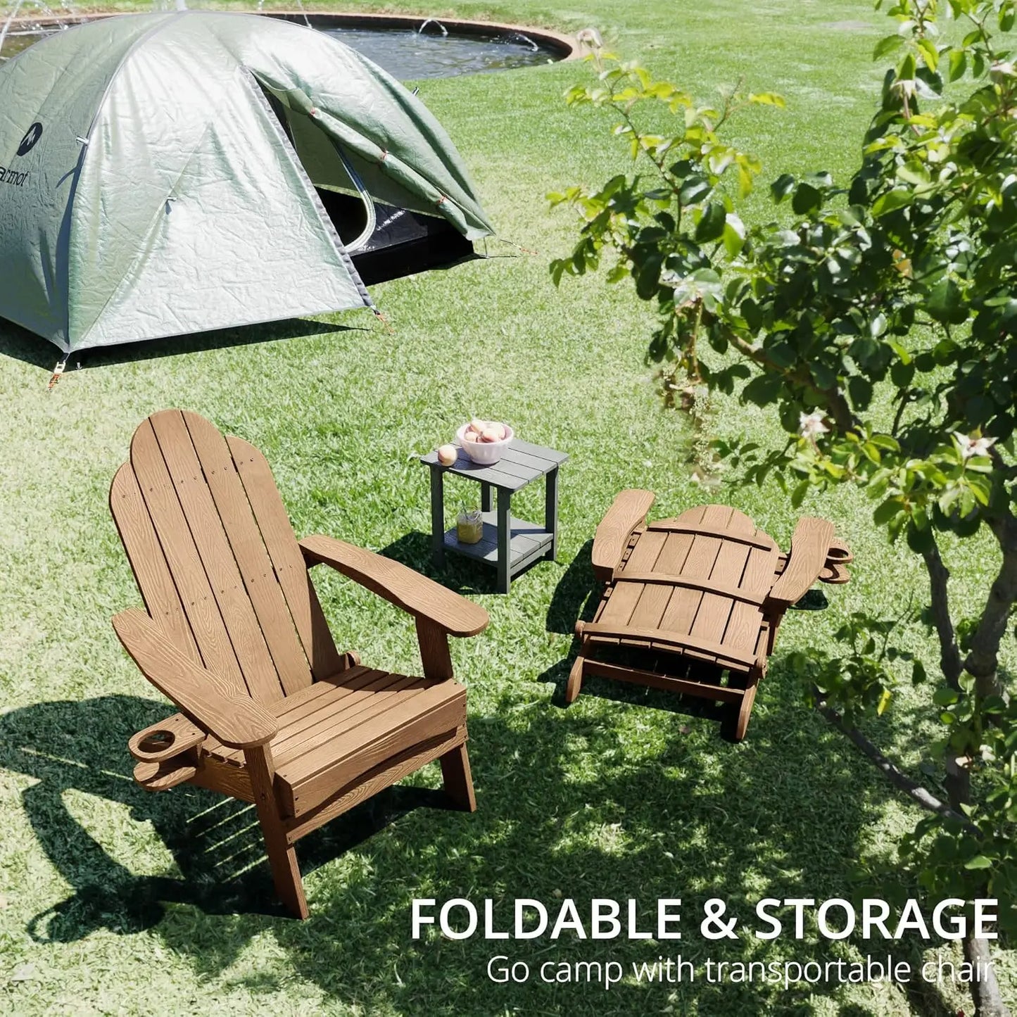 Folding Adirondack Chair Set of 4