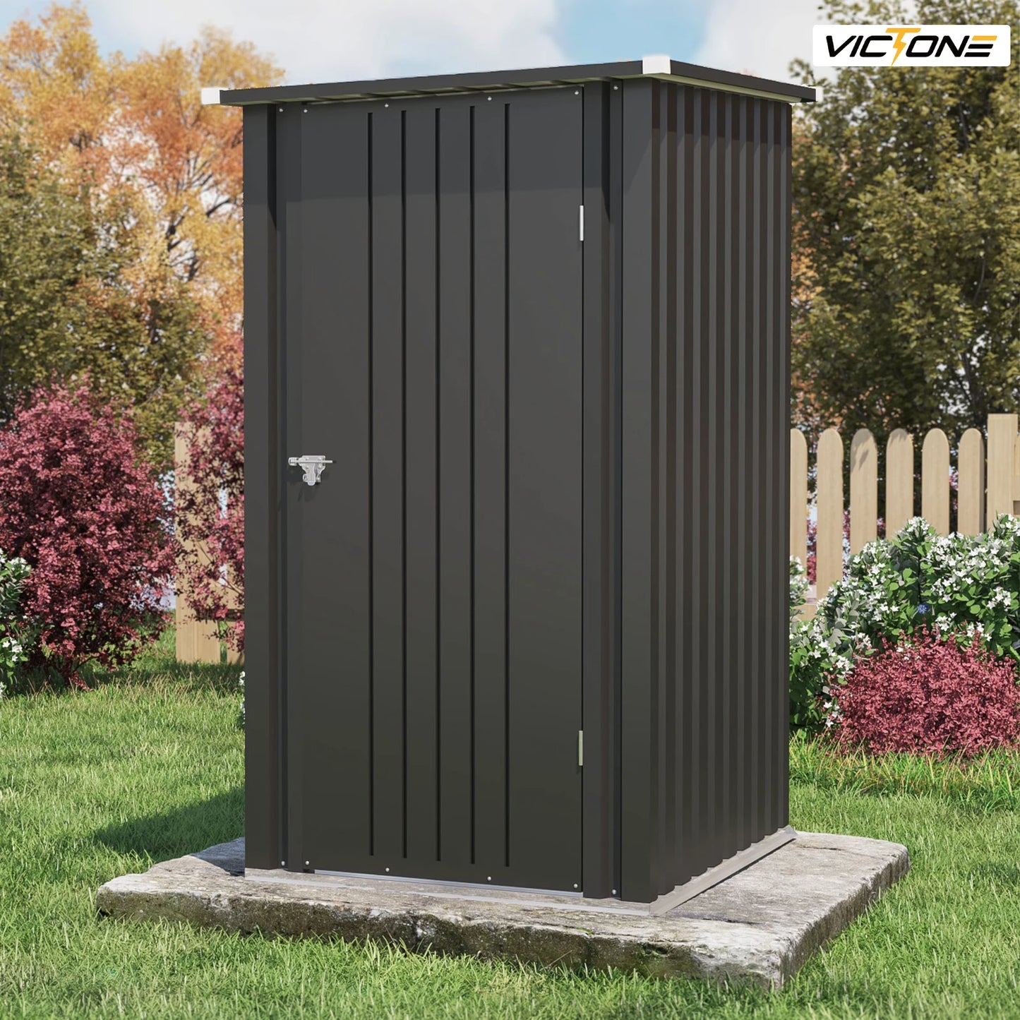 Victone 3' x 3' Compact Outdoor Storage Shed