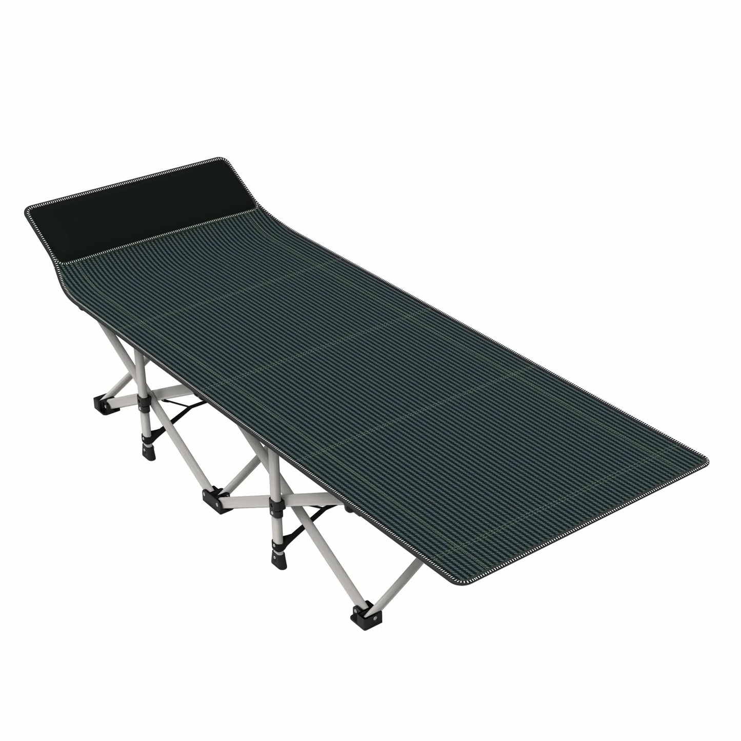XXL Camping Cot With 4" Cozy Mattress