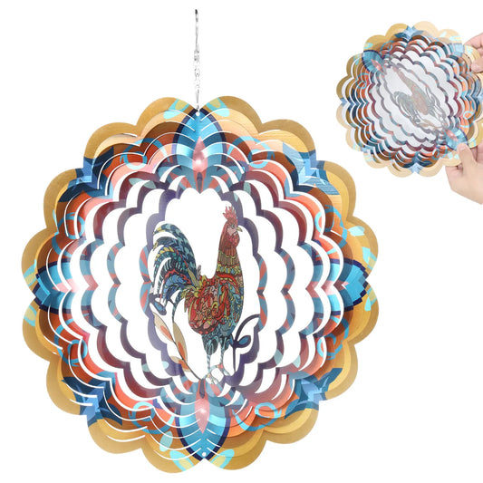 3D Metal Wind Kinetic Hanging Spinner