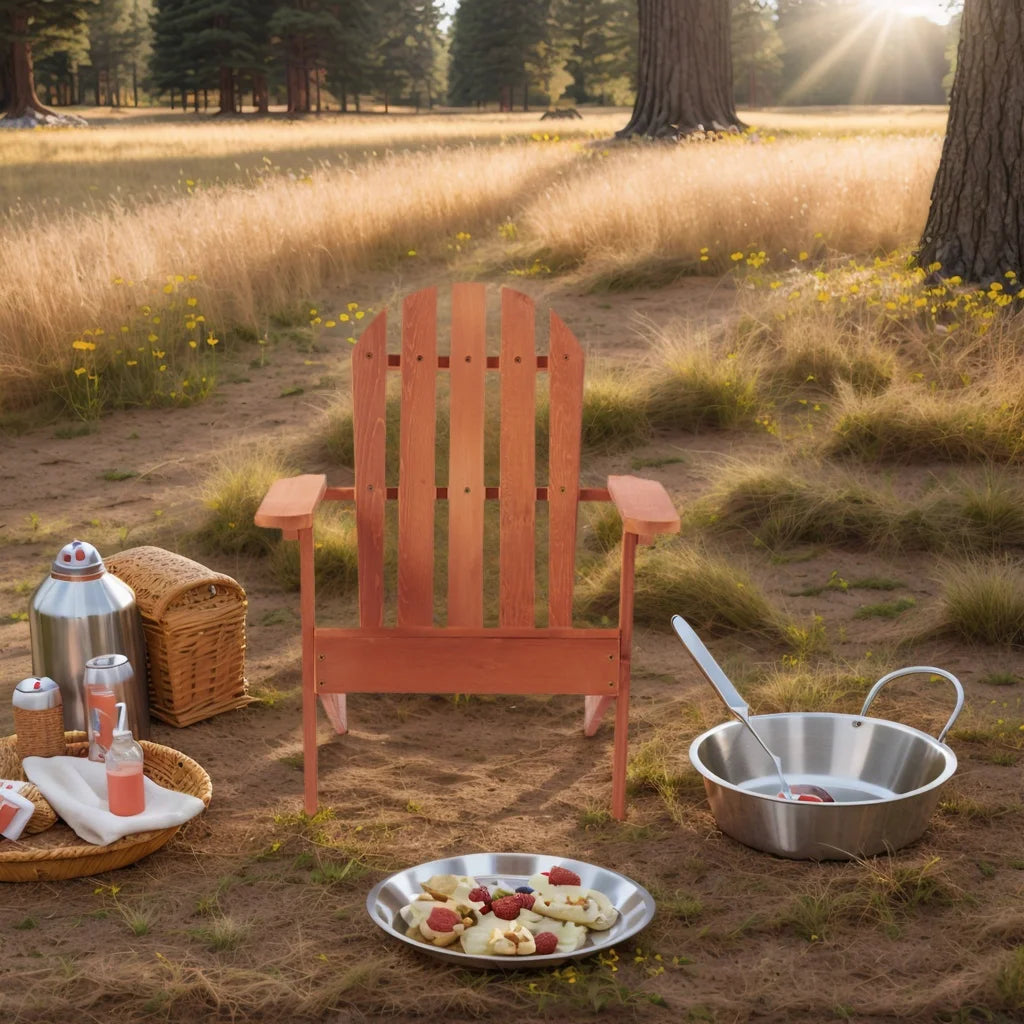 Children's wooden Adirondack chair