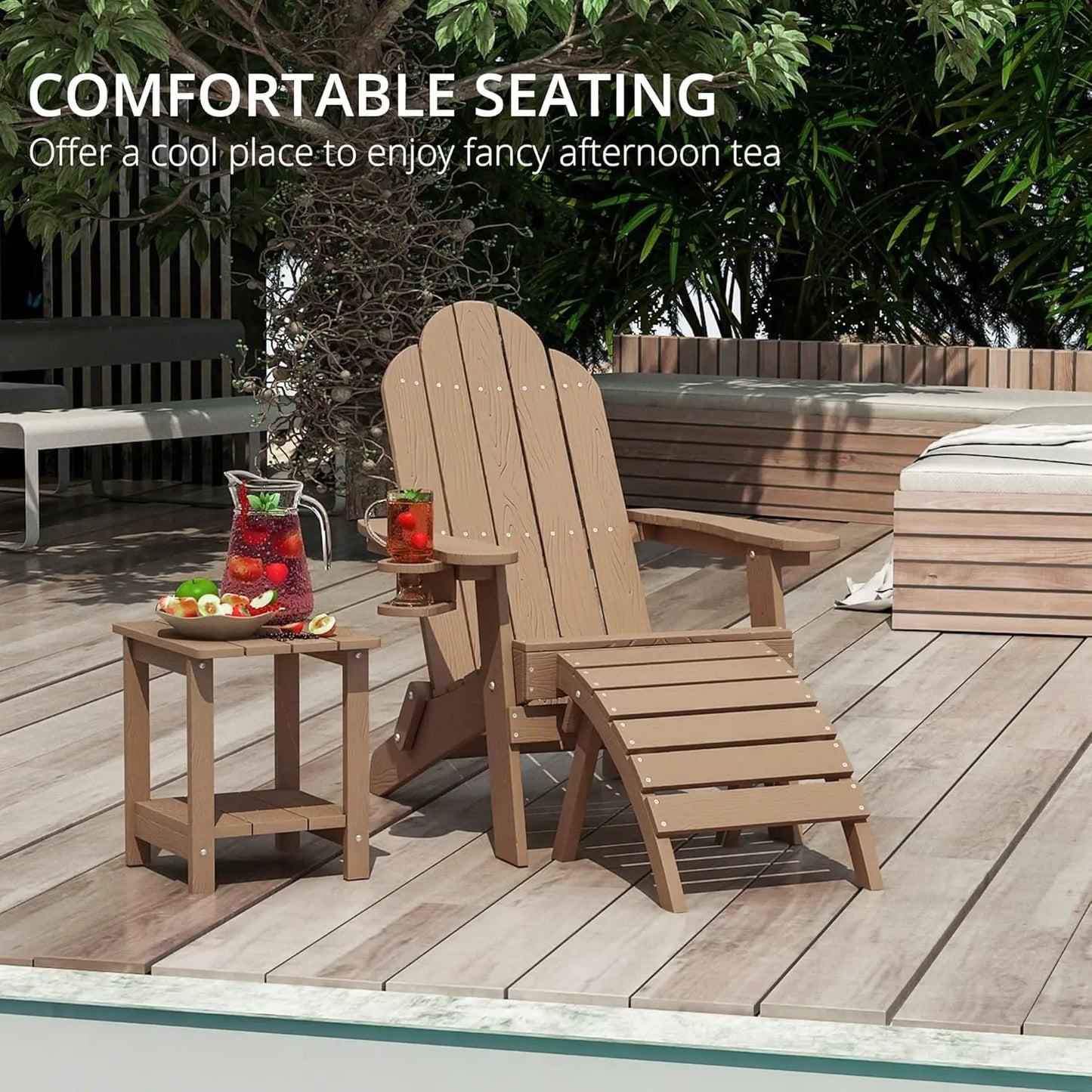 Folding Adirondack Chair Set of 4