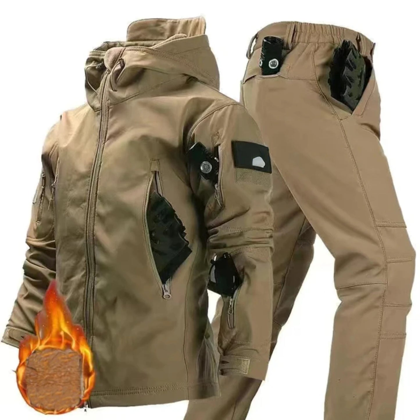 Waterproof fleece jacket/pant set